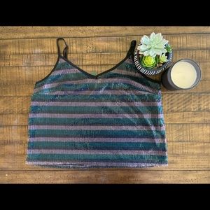 Wild Fable size XL GRN stripe top